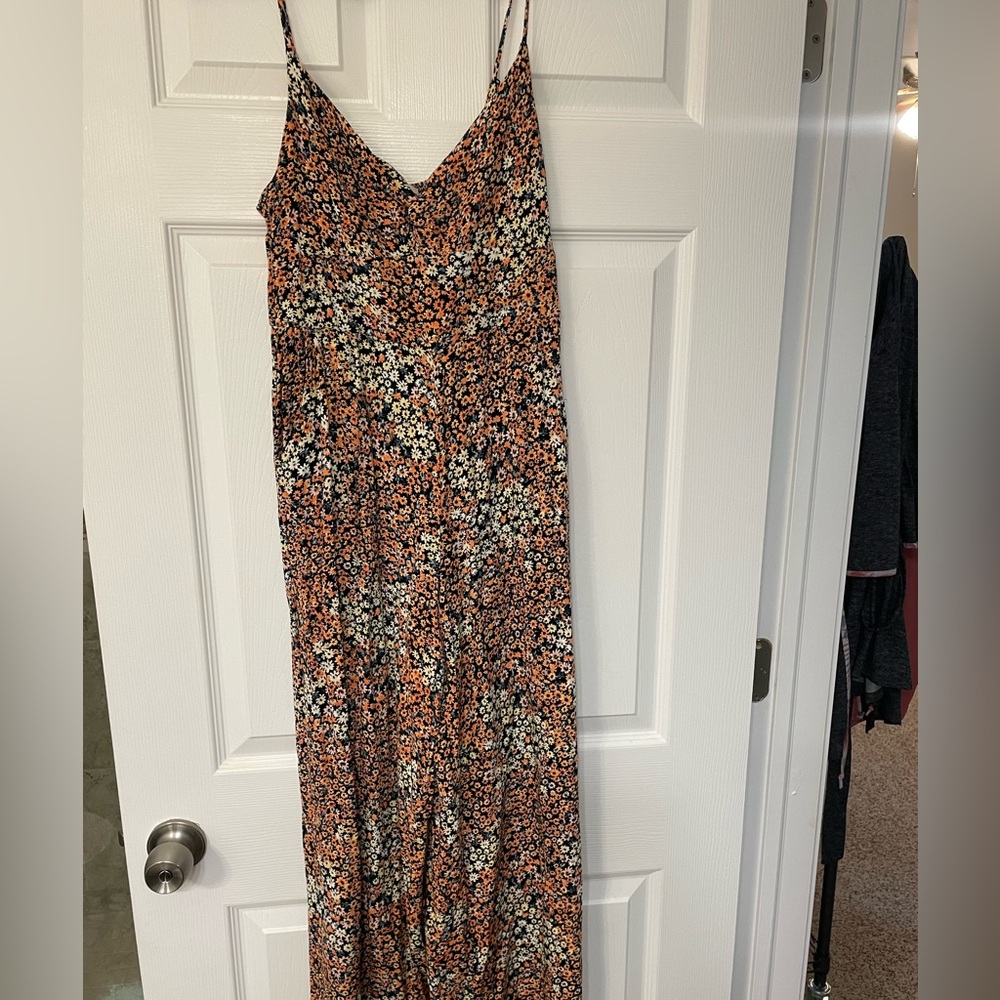 Floral pantsuit/romper, gently used, size s